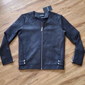 Black bomber jacket